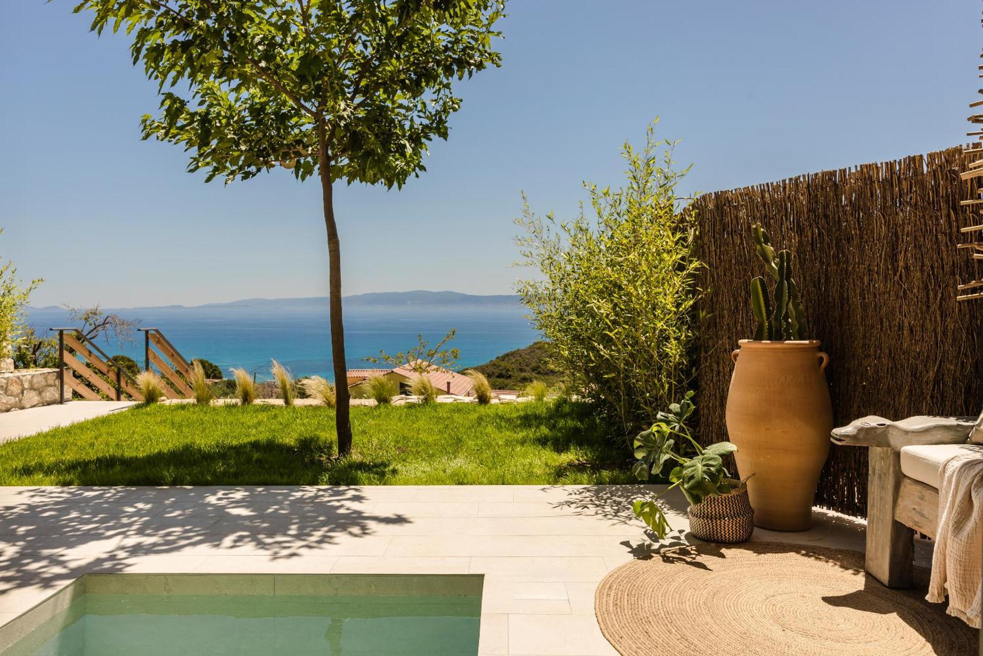 Hilaritas Luxury Suites Sea View, Private Pool & Jacuzzi Paradise Ratzaklion Bagian luar foto