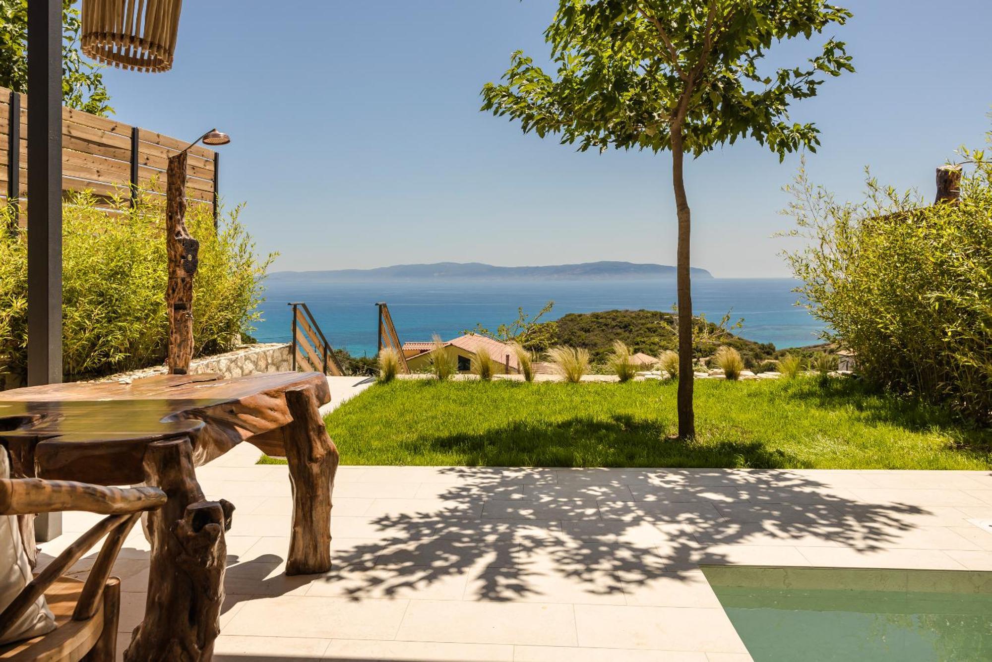 Hilaritas Luxury Suites Sea View, Private Pool & Jacuzzi Paradise Ratzaklion Bagian luar foto