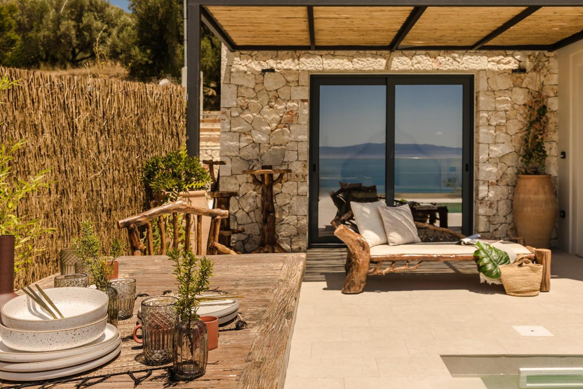 Hilaritas Luxury Suites Sea View, Private Pool & Jacuzzi Paradise Ratzaklion Bagian luar foto
