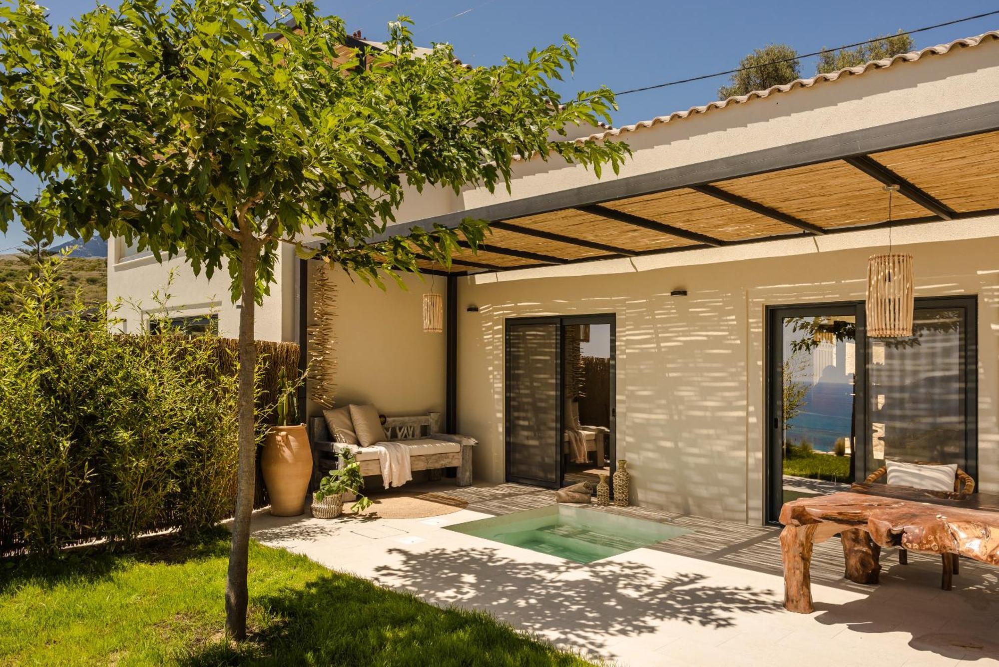 Hilaritas Luxury Suites Sea View, Private Pool & Jacuzzi Paradise Ratzaklion Bagian luar foto